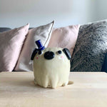 Medium Mr. Puggo with Fancy Top Hat Vase / Pen Holder