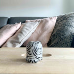 Mini Blue Eyed White Tiger Vase