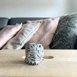 Mini Blue Eyed White Tiger Vase