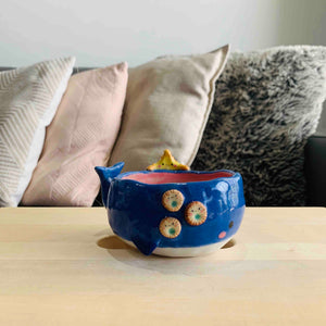 PRE-ORDER Whale Snack Bowl with Starfish and Barnacle Friends