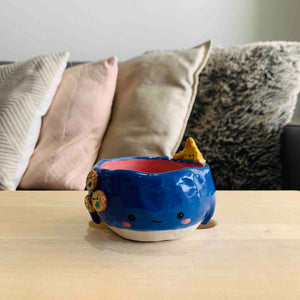 Whale Snack Bowl with Starfish and Barnacle Friends