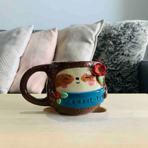 "Hi Sweet-Tea" Sloth Tea Pun Mug - Approx 300-350ml