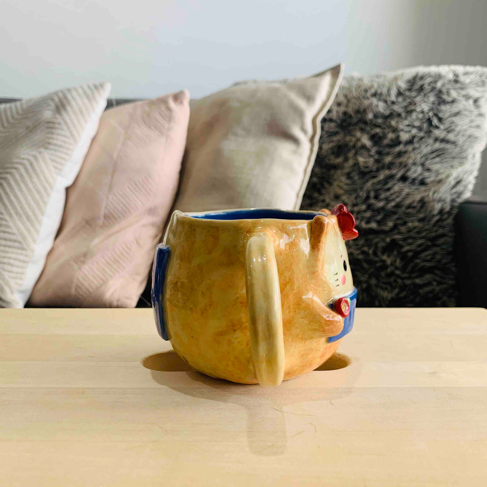 "Hey Hot-Tea" Ginger Kitty Tea Pun Mug - Approx 300-350ml, photo 2 of 4