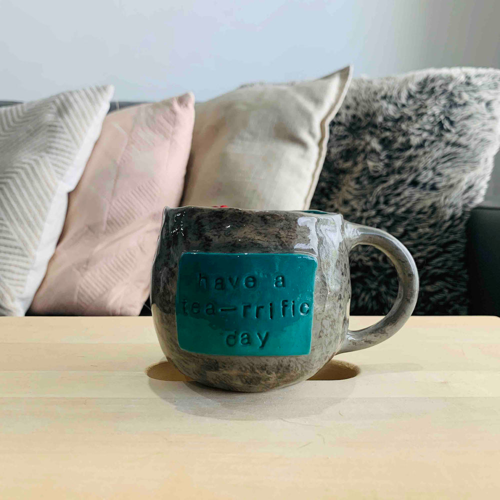 "Hello Cute-Tea" Koala Tea Pun Mug - Approx 300-350ml, photo 3 of 4