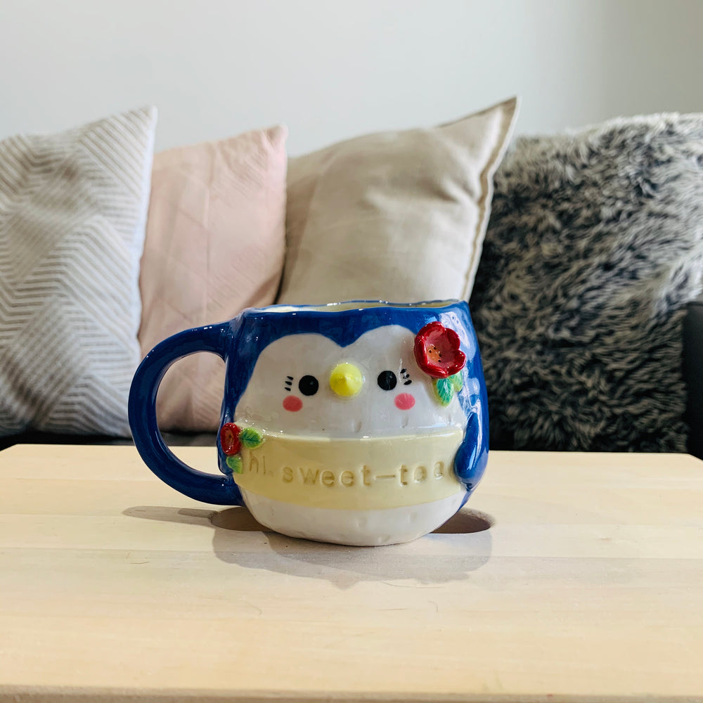 "Hi Sweet-Tea" Penguin Tea Pun Mug - Approx 300-350ml, photo 1 of 4
