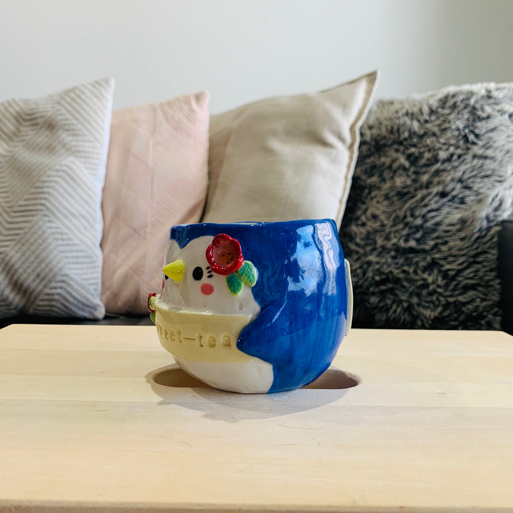 "Hi Sweet-Tea" Penguin Tea Pun Mug - Approx 300-350ml, photo 2 of 4