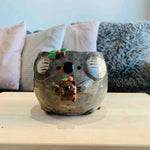 Large Koala Pot with Wombat Friend