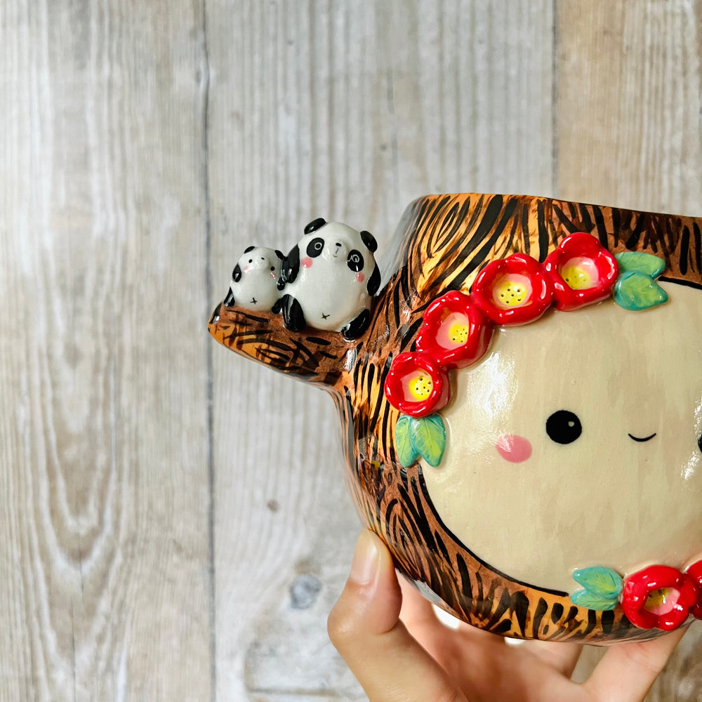 HAPPY TREE POT with panda friends, photo 5 of 8