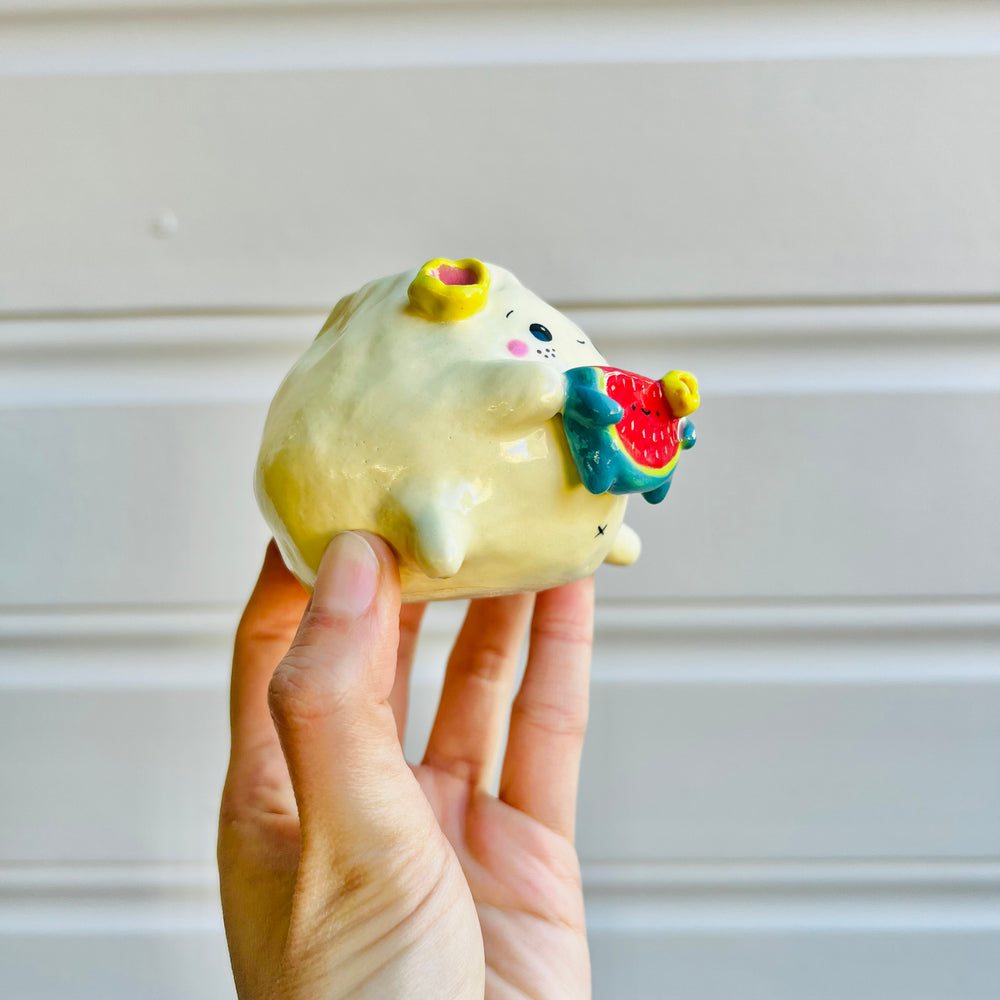 Mini dumpling VASE with watermelon friend, photo 2 of 5