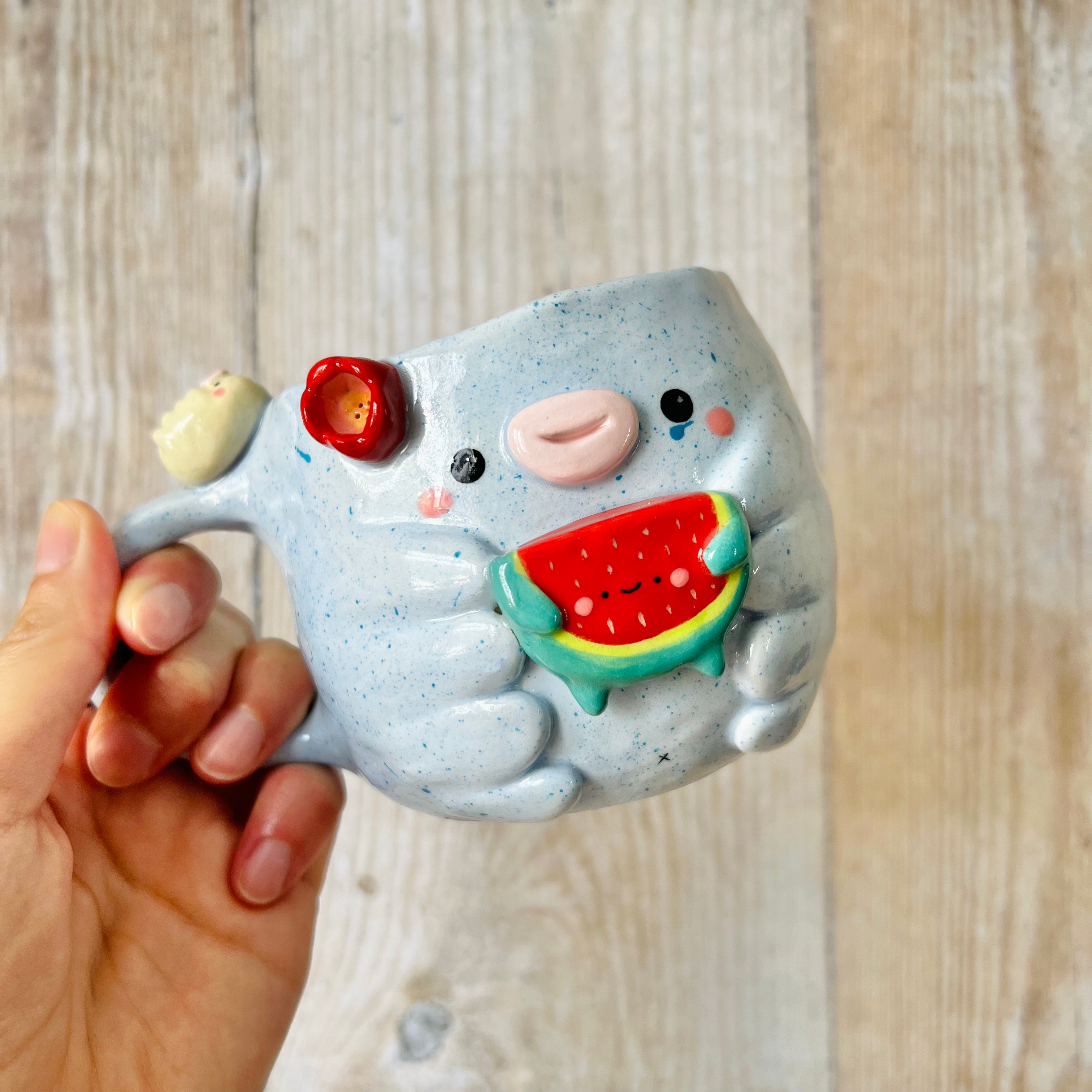 TARDIGRADE mug with watermelon friend