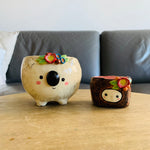 Wombat and cube poo pot set