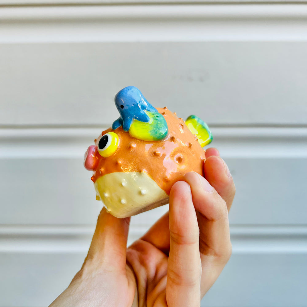 MINIS Puffer fish with squid friend, photo 3 of 5