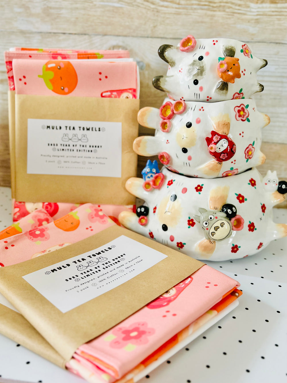 2 PACK LNY Year of the Bunny 2023 Tea Towels - limited edition, photo 7 of 10