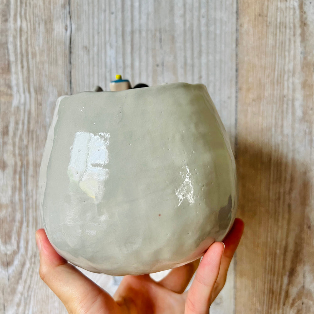 Flowery TOTORO POT with bubble tea and soot sprite friends, photo 4 of 9
