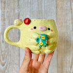 TARDIGRADE mug with flowery mug friend