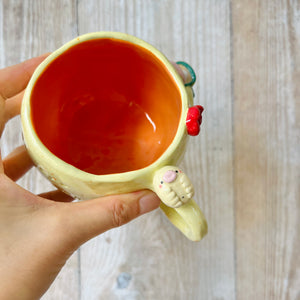 TARDIGRADE mug with flowery mug friend