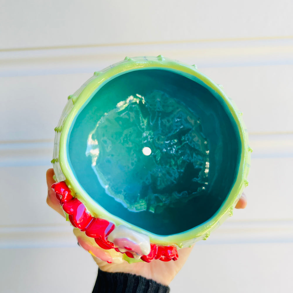 Flower crown cactus pot with donut friends, photo 5 of 5