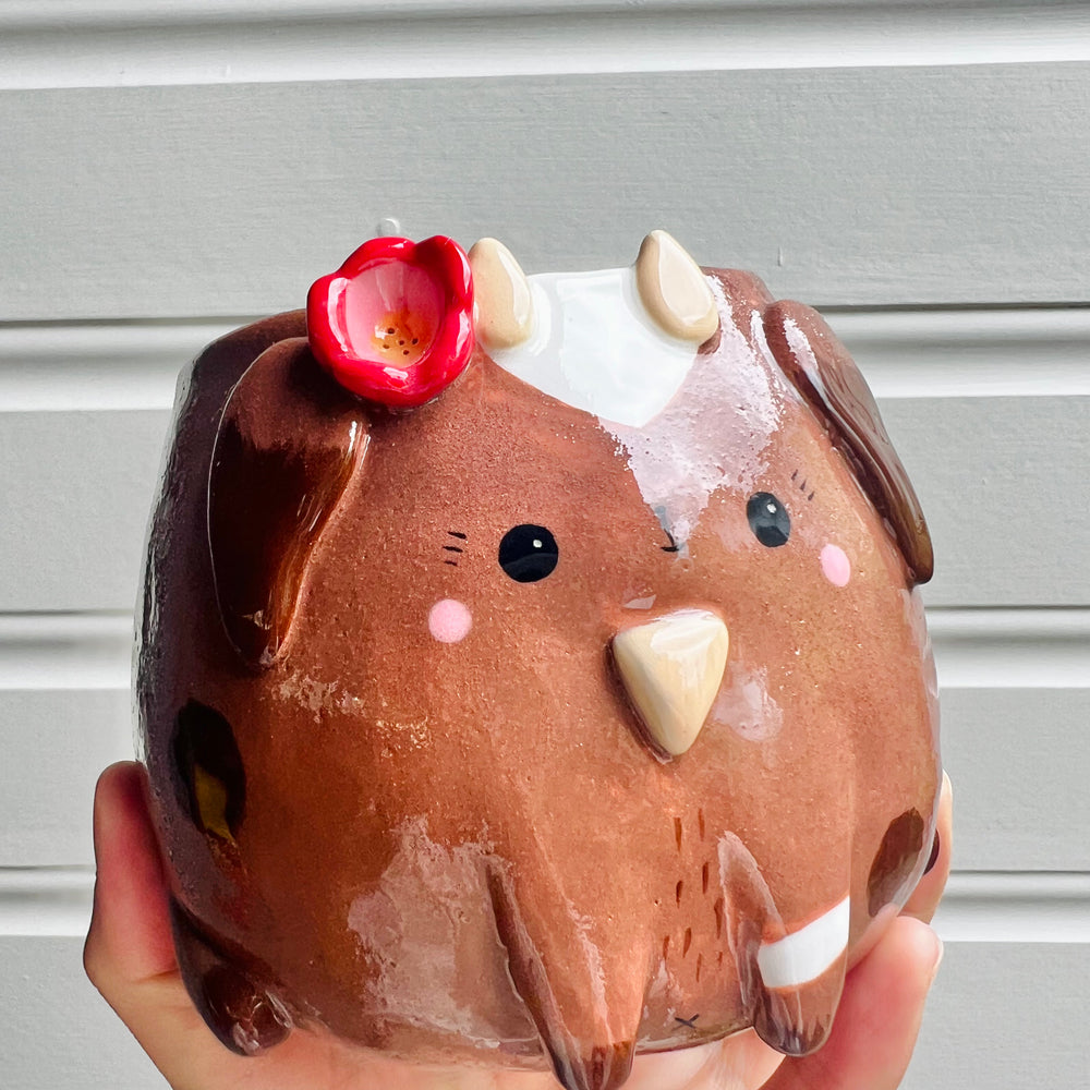 Flowery goat pot, photo 10 of 10