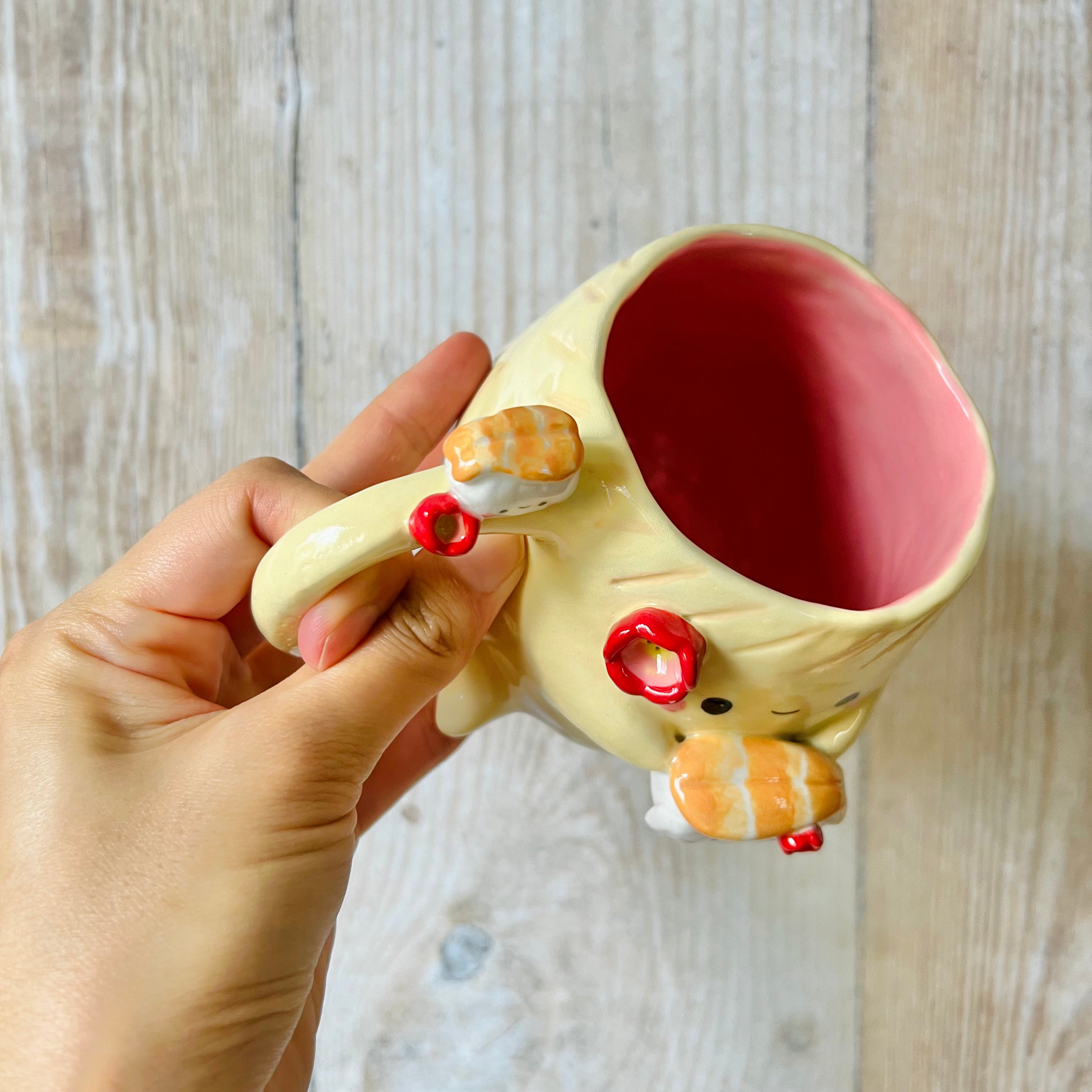 DUMPLING MUG with prawn nigiri friends