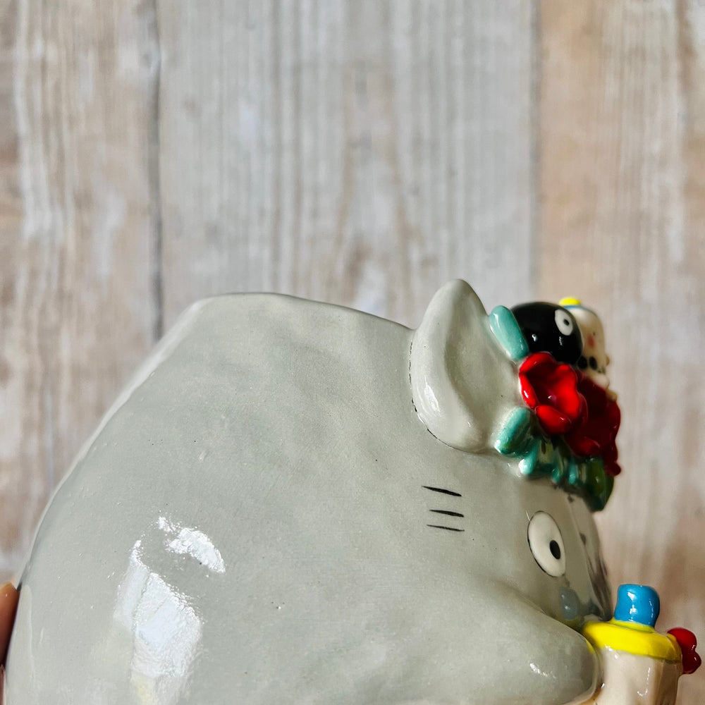 Flowery TOTORO POT with bubble tea and soot sprite friends, photo 8 of 9