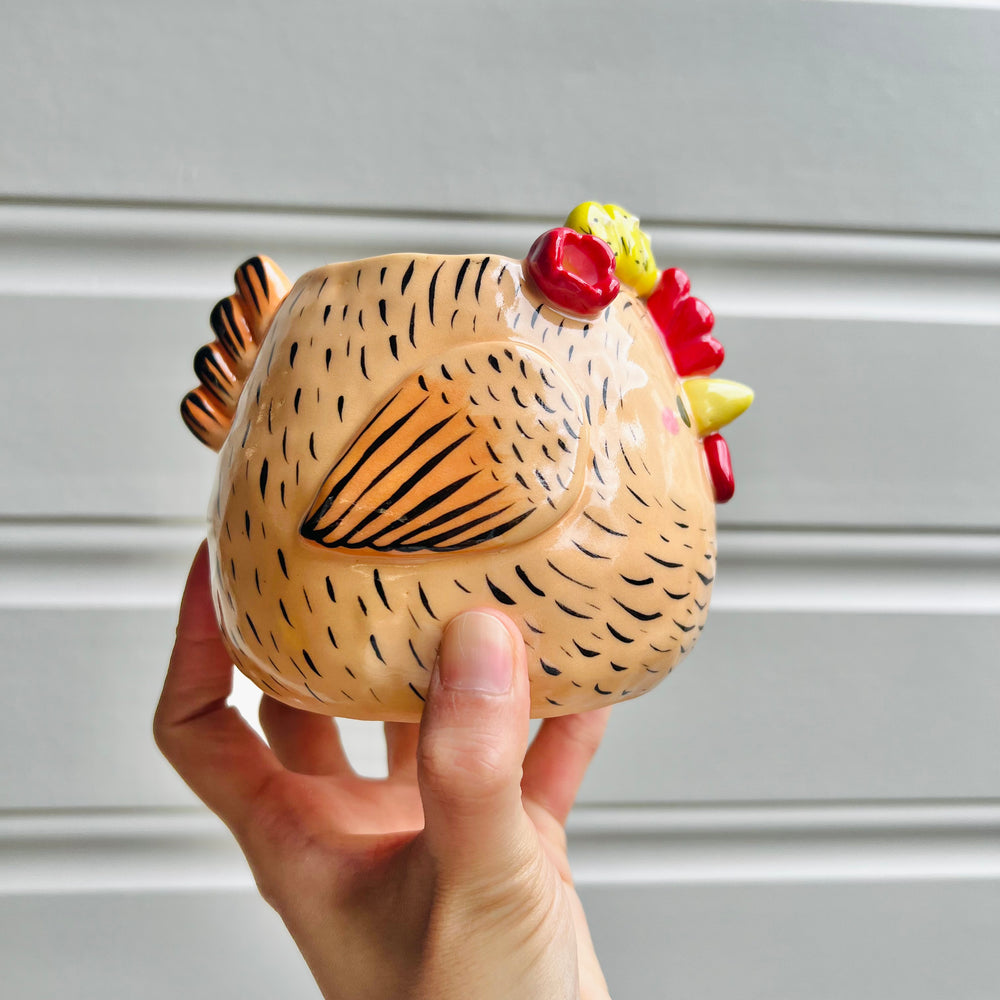 Orange chick crown chicken pot, photo 2 of 9