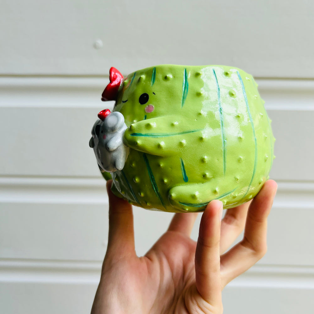 Flowery Cactus Mug with Koala friend, photo 3 of 5