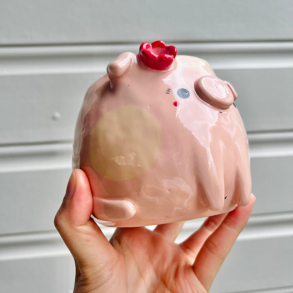 Flowery pig pot, photo 8 of 8