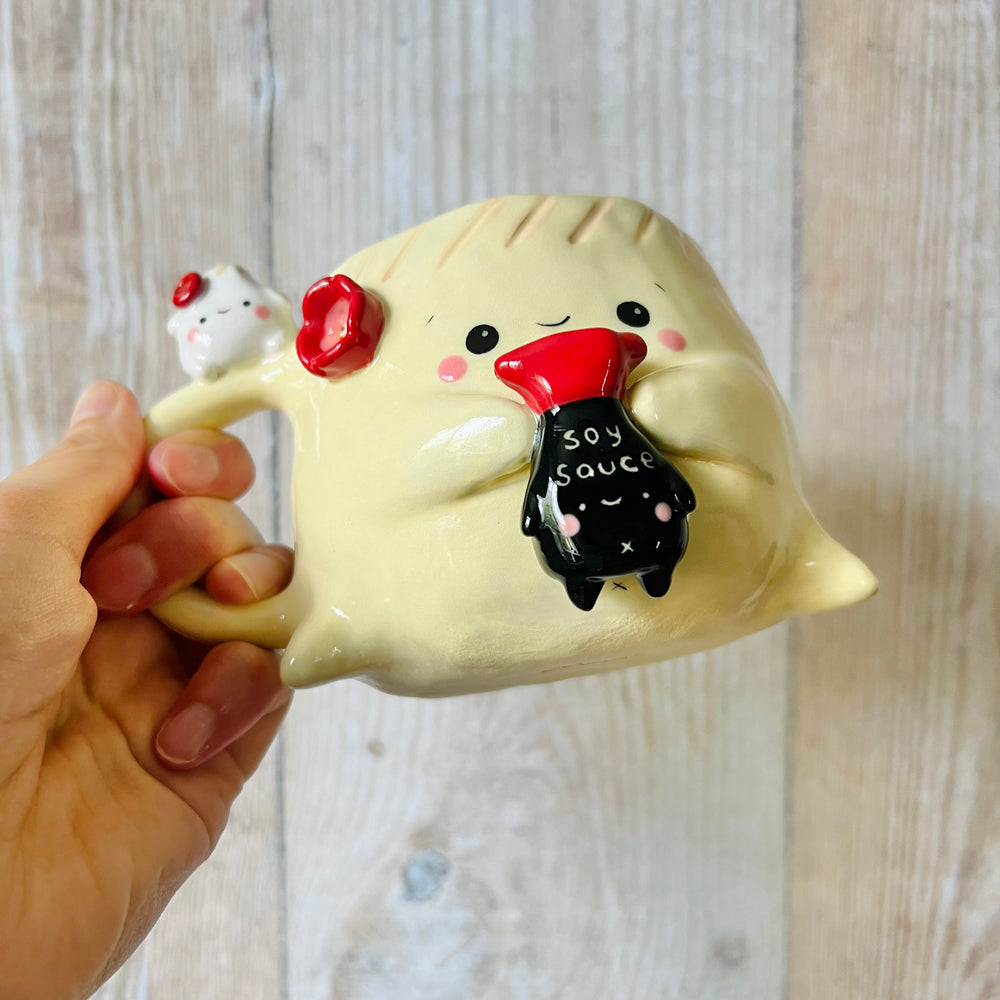 DUMPLING MUG with soy sauce & dumpling friends, photo 6 of 8