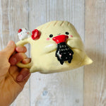 DUMPLING MUG with soy sauce & dumpling friends