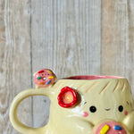 DUMPLING MUG with donut friends