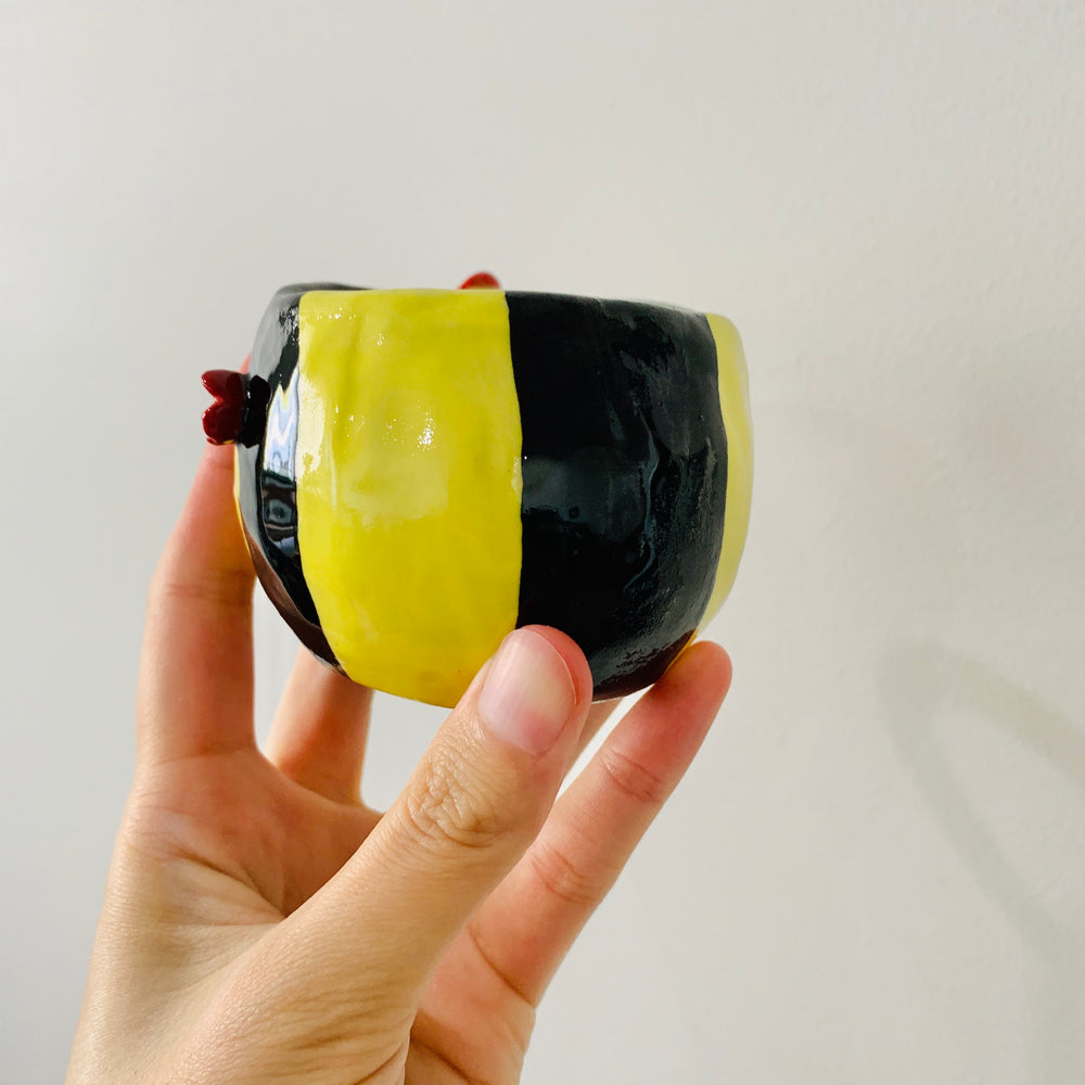 BLUE ‘Bee Happy’ Espresso/Tea cup - approx. 150ml, photo 2 of 6