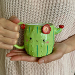 Flowery cactus mug