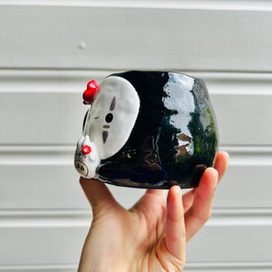 No Face mug with Totoro friend