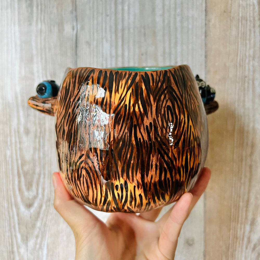 HAPPY TREE POT with Blue banded bee friends, photo 2 of 9