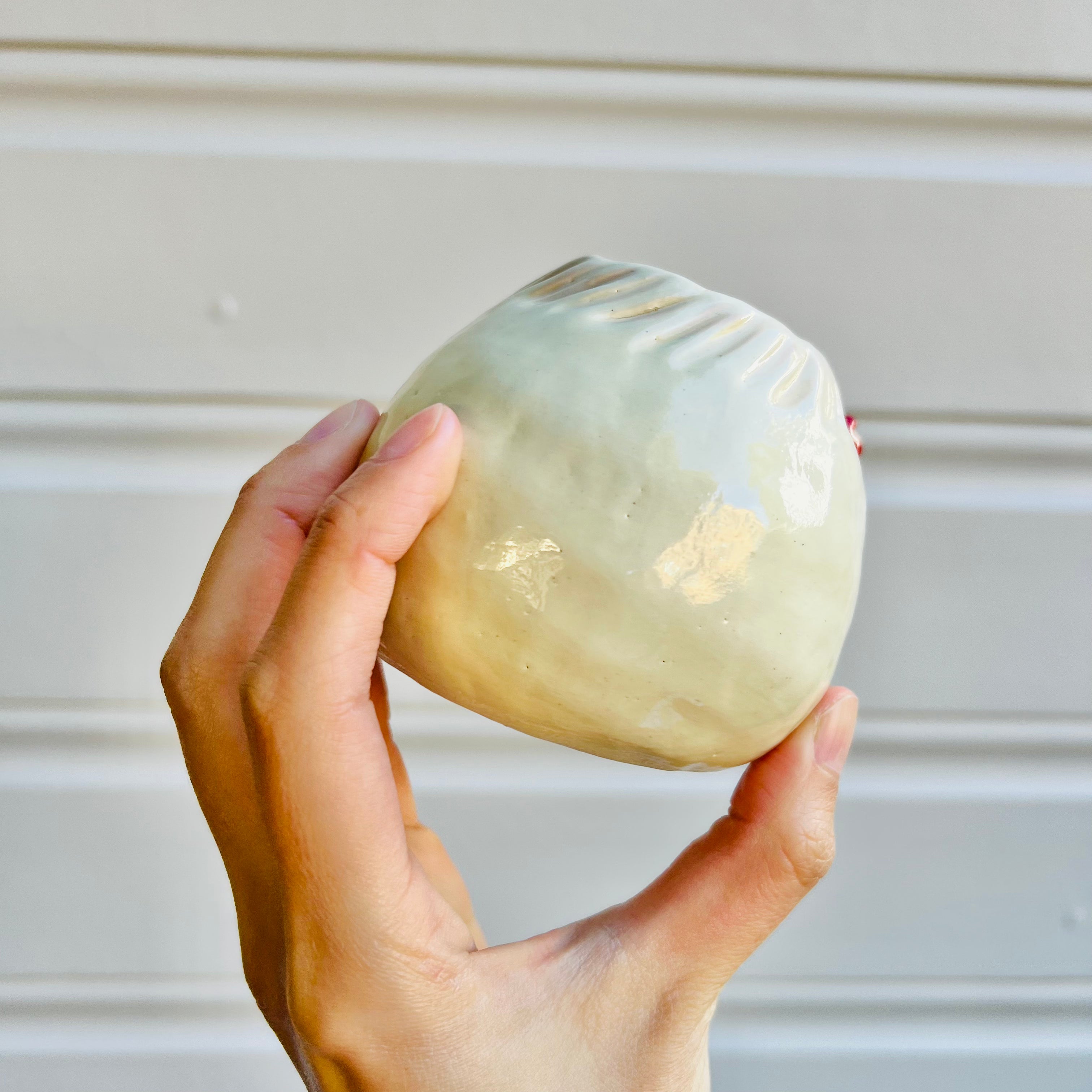 Small Dumpling VASE with bubble tea friend