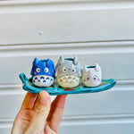 MINIS Totoro and friends on leaf set