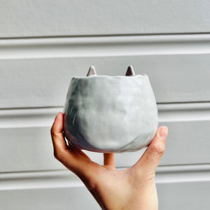 Totoro pot with bubble tea friend