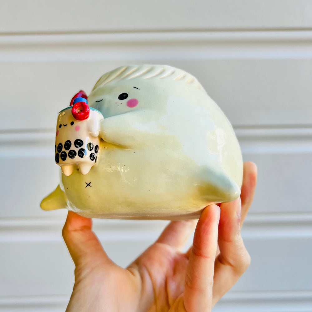 Dumpling VASE with bubble tea friend, photo 3 of 5