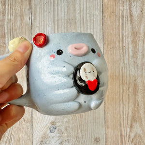 TARDIGRADE mug with No face friend