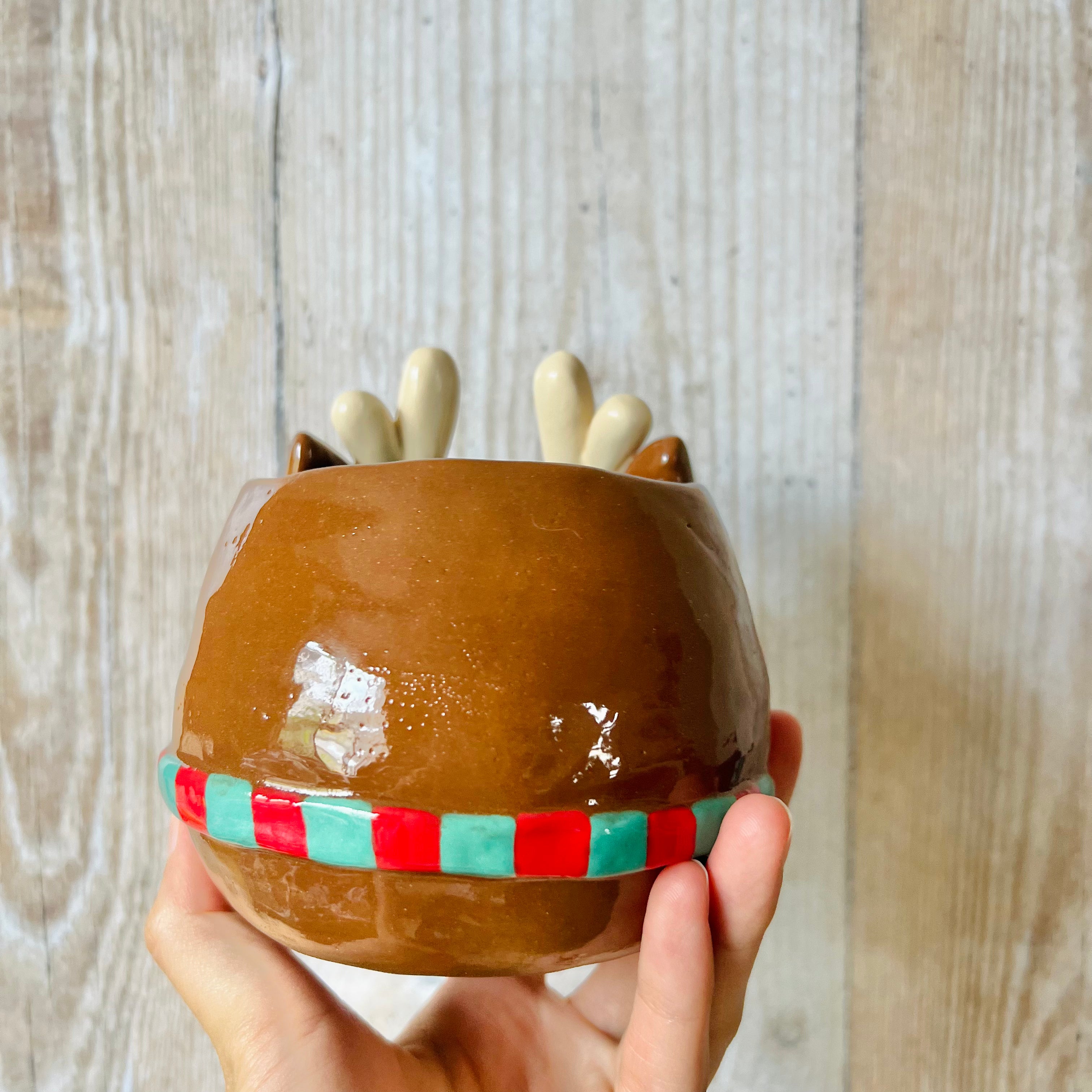 BAUBLE REINDEER POT