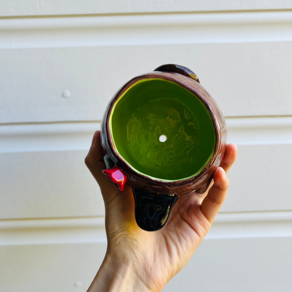 Flowery Platypus pot, photo 4 of 5