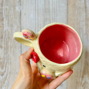DUMPLING MUG with donut friends