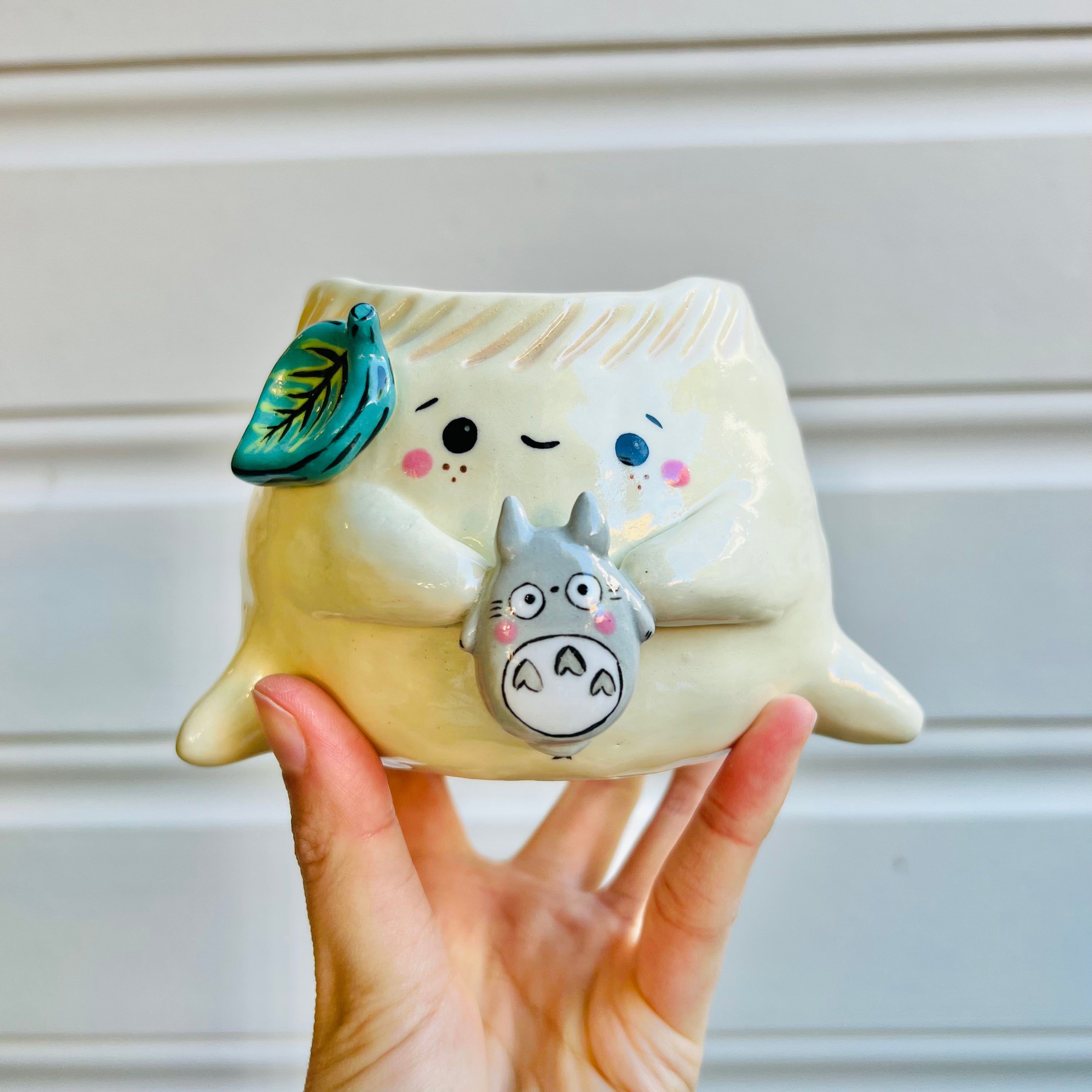 Dumpling POT with Totoro friend & matching dish