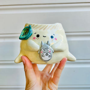 Dumpling POT with Totoro friend & matching dish