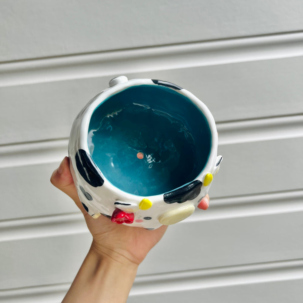 Flowery cow pot, photo 5 of 7