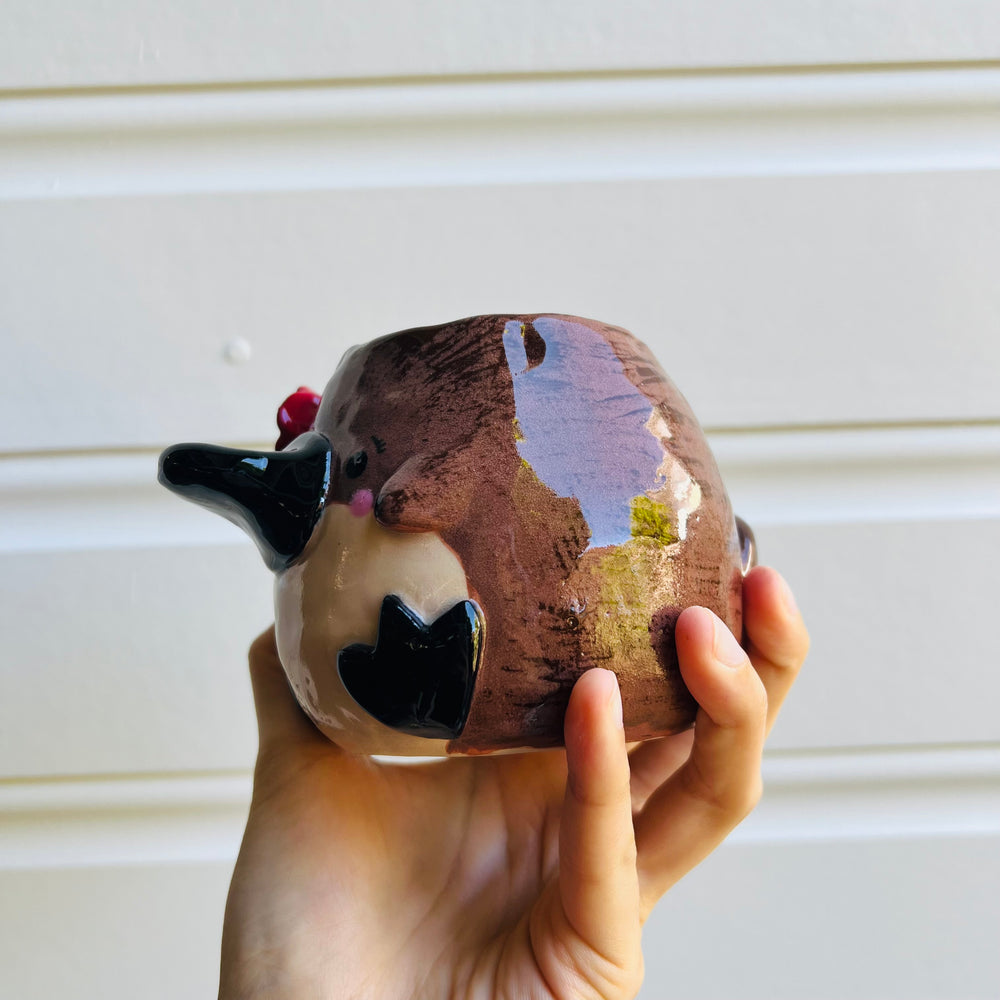 Flowery Platypus pot, photo 3 of 5