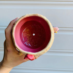 Peanut Peanut with Pink Galah Friend pot