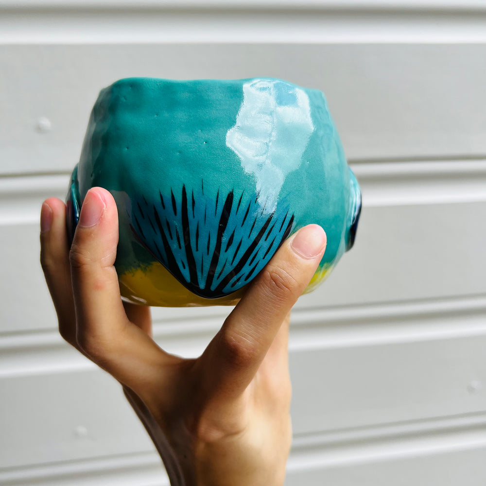 Orange Bellied Parrot pot, photo 6 of 10