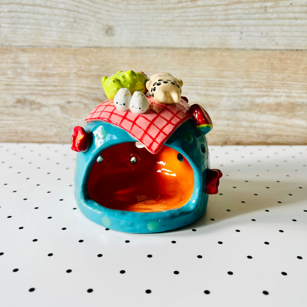 Cactus bubble tea picnic candle holder, photo 4 of 7