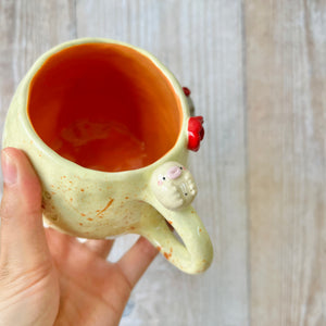 TARDIGRADE mug with grey kitty friend